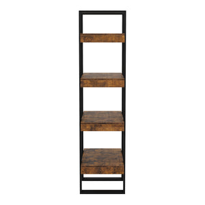 Bücherregal CHELSEA 70 x 160 cm braun/schwarz