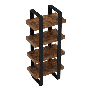 Bücherregal CHELSEA 70 x 160 cm braun/schwarz