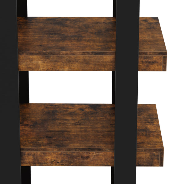 Bücherregal CHELSEA 70 x 160 cm braun/schwarz