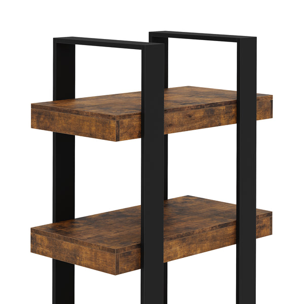 Bücherregal CHELSEA 70 x 160 cm braun/schwarz