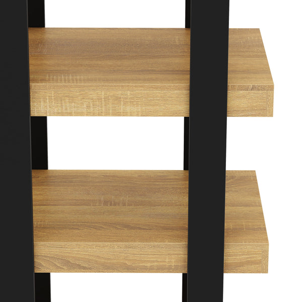 Bücherregal CHELSEA 70 x 160 cm hellbraun/schwarz