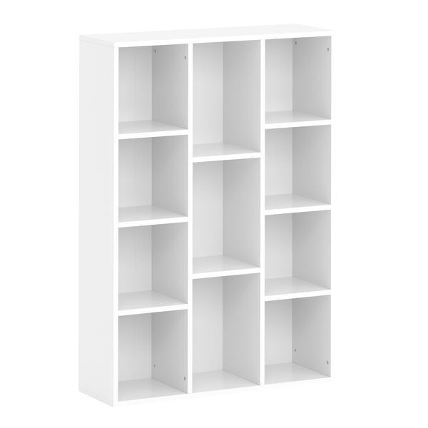 Bücherregal CYNTHIA 11 Fächer 74 x 106 cm weiss