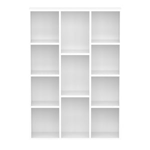 Bücherregal CYNTHIA 11 Fächer 74 x 106 cm weiss