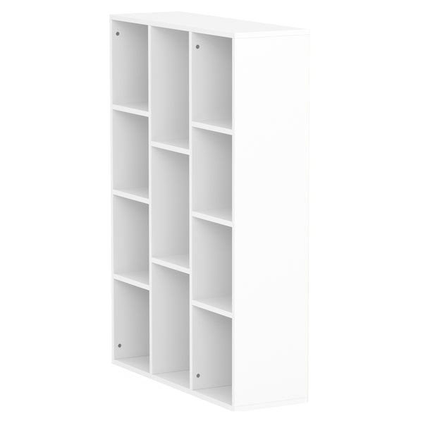 Bücherregal CYNTHIA 11 Fächer 74 x 106 cm weiss