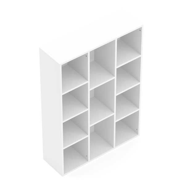 Bücherregal CYNTHIA 11 Fächer 74 x 106 cm weiss