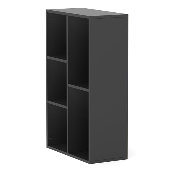 Bücherregal CYNTHIA 5 Fächer 50 x 80 cm schwarz