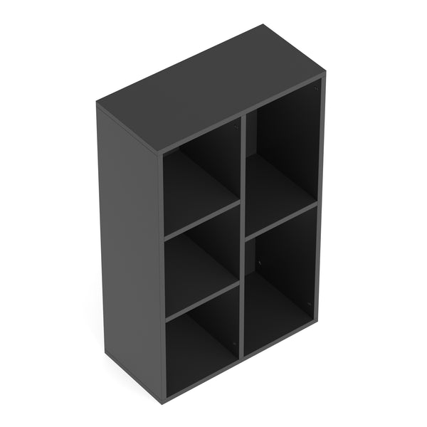 Bücherregal CYNTHIA 5 Fächer 50 x 80 cm schwarz
