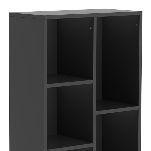 Bücherregal CYNTHIA 5 Fächer 50 x 80 cm schwarz