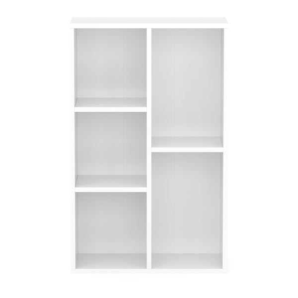 Bücherregal CYNTHIA 5 Fächer 50 x 80 cm weiss