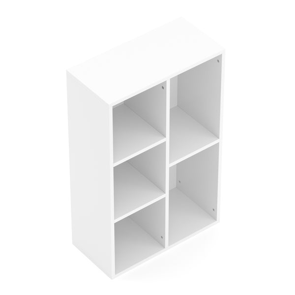 Bücherregal CYNTHIA 5 Fächer 50 x 80 cm weiss
