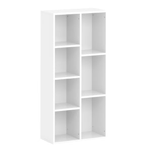 Bücherregal CYNTHIA 7 Fächer 50 x 106 cm weiss