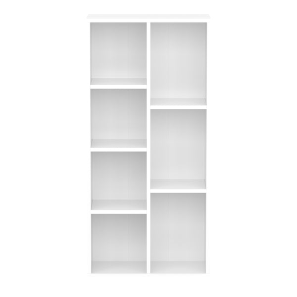 Bücherregal CYNTHIA 7 Fächer 50 x 106 cm weiss