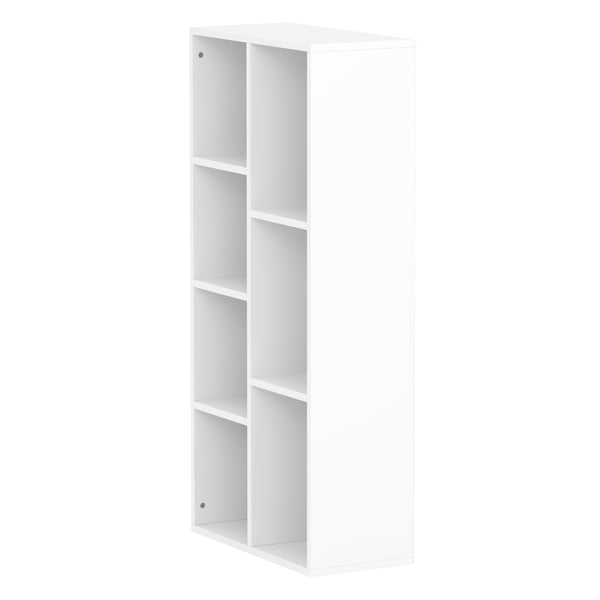 Bücherregal CYNTHIA 7 Fächer 50 x 106 cm weiss
