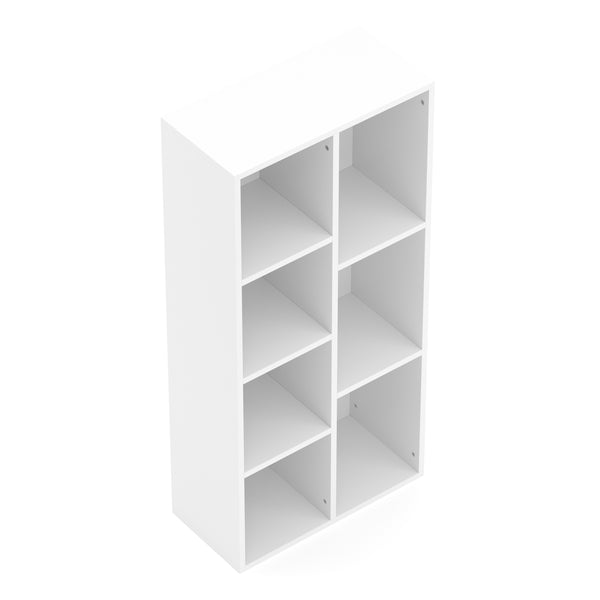 Bücherregal CYNTHIA 7 Fächer 50 x 106 cm weiss