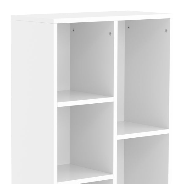 Bücherregal CYNTHIA 7 Fächer 50 x 106 cm weiss
