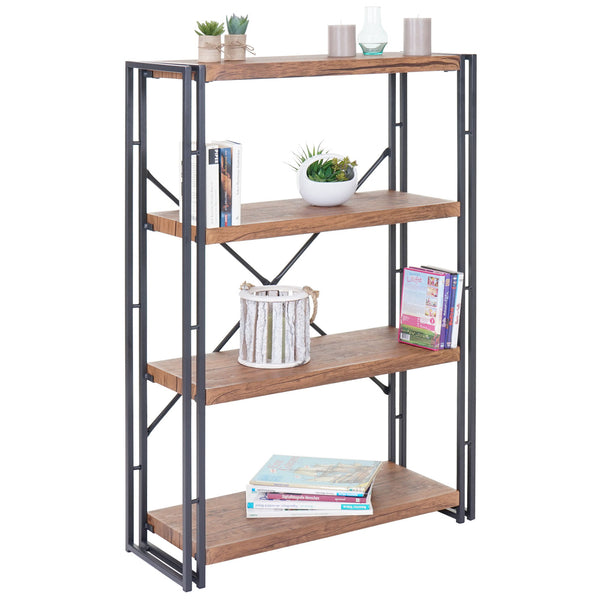 Bücherregal Dohna 121x80cm 4 Ebenen Wildeiche