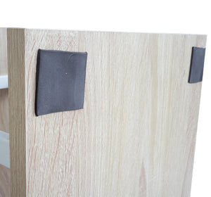 Bücherregal Dohna 183x80cm 3D-Struktur 5 Ebenen ~ Eiche