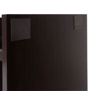 Bücherregal Dohna 183x80cm 3D-Struktur 5 Ebenen schwarz Metall