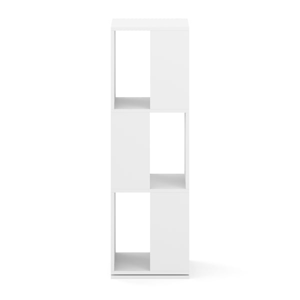 Bücherregal Drehregal JOAN mit 3 Fächer 34 x 109 cm weiss