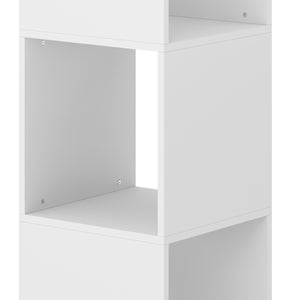 Bücherregal Drehregal KIANO mit 4 Ebenen 36 x 150 cm weiss