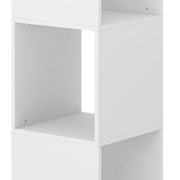 Bücherregal Drehregal KIANO mit 4 Ebenen 36 x 150 cm weiss