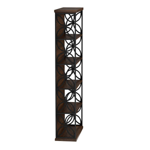 Bücherregal FLORIUM 80 x 180 cm braun/schwarz