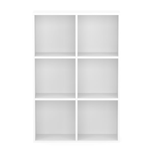 Bücherregal KLER 6 Fächer 65 x 98 cm weiss