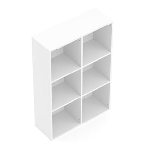 Bücherregal KLER 6 Fächer 65 x 98 cm weiss
