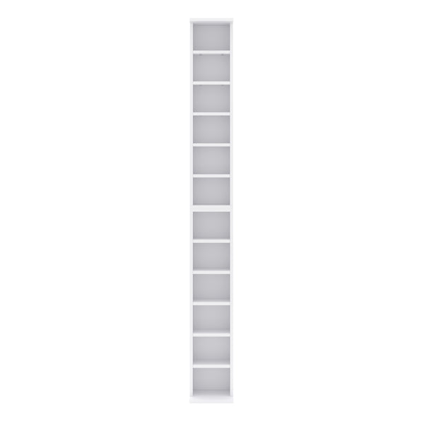 Bücherregal LIBERTY 21 x 184 cm weiss
