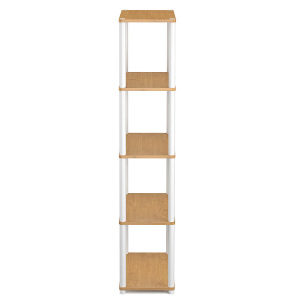 Bücherregal MANIFIC 60 x 30 x 146 cm braun/weiss