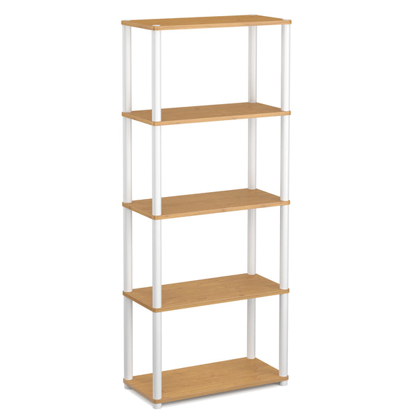Bücherregal MANIFIC 60 x 30 x 146 cm braun/weiss