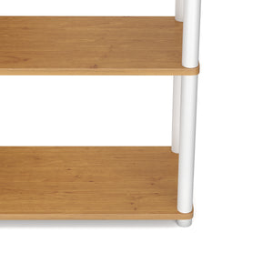 Bücherregal MANIFIC 60 x 30 x 146 cm braun/weiss