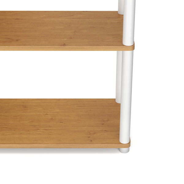 Bücherregal MANIFIC 60 x 30 x 146 cm braun/weiss