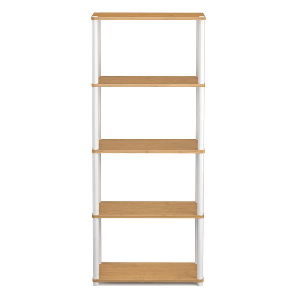 Bücherregal MANIFIC 60 x 30 x 146 cm braun/weiss