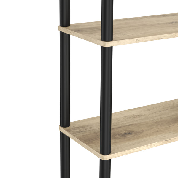 Bücherregal MANIFIC 60 x 30 x 146 cm braun/schwarz