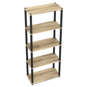 Bücherregal MANIFIC 60 x 30 x 146 cm braun/schwarz