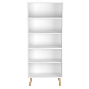 Bücherregal NORDIC 60 x 24 x 144 cm weiss