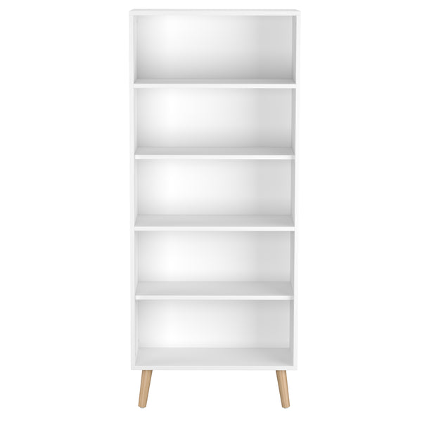 Bücherregal NORDIC 60 x 24 x 144 cm weiss