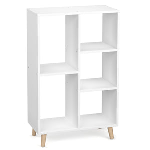 Bücherregal NORDIC mit 5 Fächern 60 x 30 x 95 cm weiss