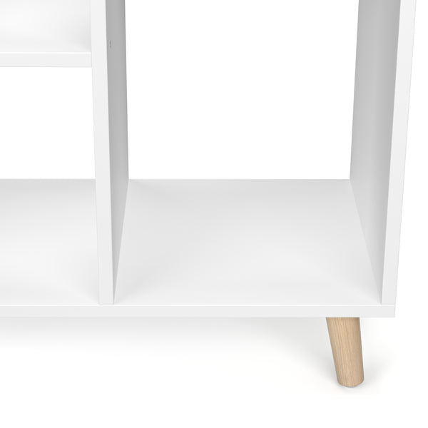 Bücherregal NORDIC mit 5 Fächern 60 x 30 x 95 cm weiss