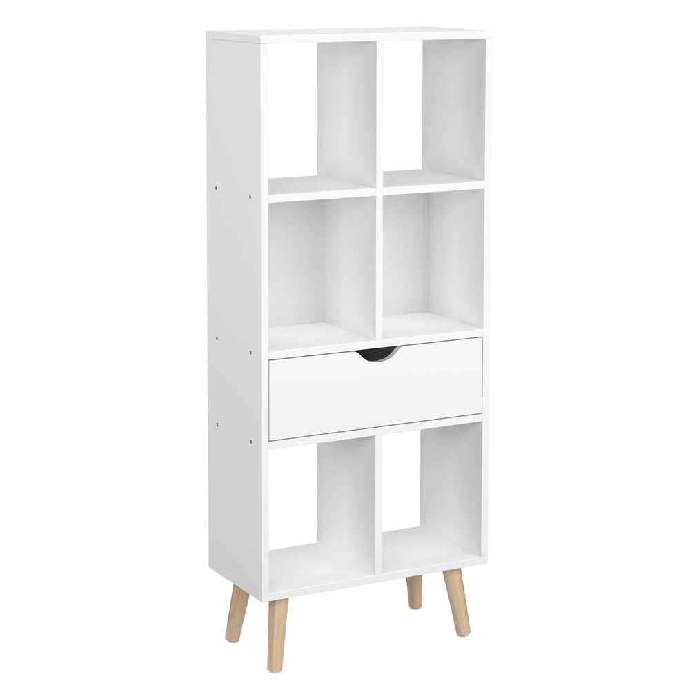Libreria NORDIC 50 x 24 x 121 cm bianca