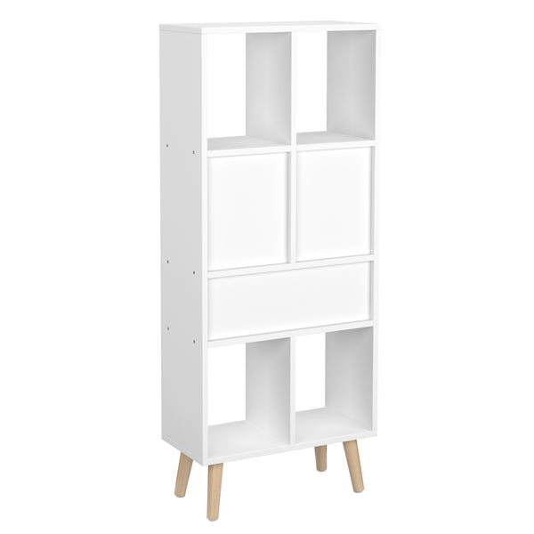 Bücherregal NORDIC 50 x 24 x121 cm weiss