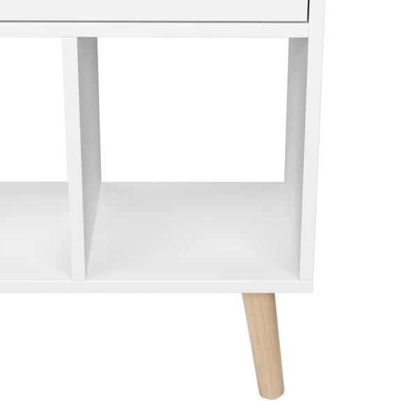 Bücherregal NORDIC 50 x 24 x121 cm weiss