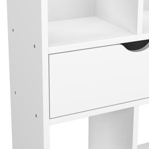 Bücherregal NORDIC 50 x 24 x121 cm weiss