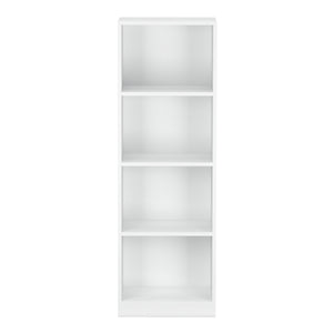 Bücherregal RENATA 4 Fächer 40 x 122 cm weiss