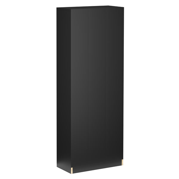 Bücherregal RENATA 5 Fächer 50 x 132 cm schwarz