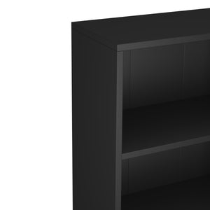 Bücherregal RENATA 5 Fächer 50 x 132 cm schwarz