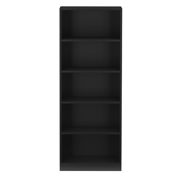 Bücherregal RENATA 5 Fächer 50 x 132 cm schwarz