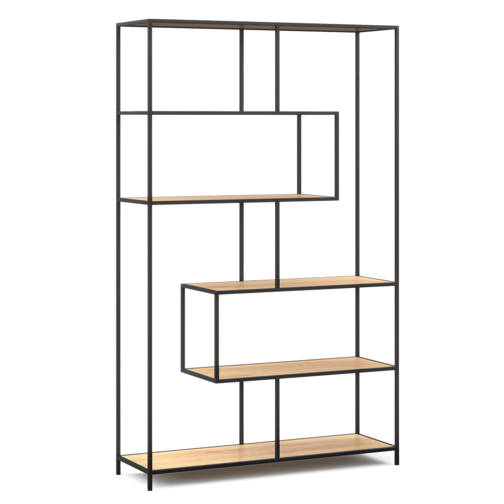 Libreria Seaford 114 x 185 cm marrone/nero