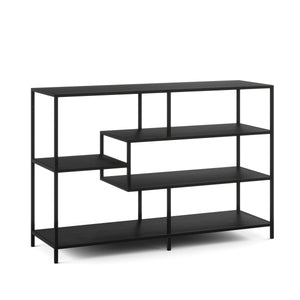 Bücherregal SEAFORD 114 x 78 cm schwarz